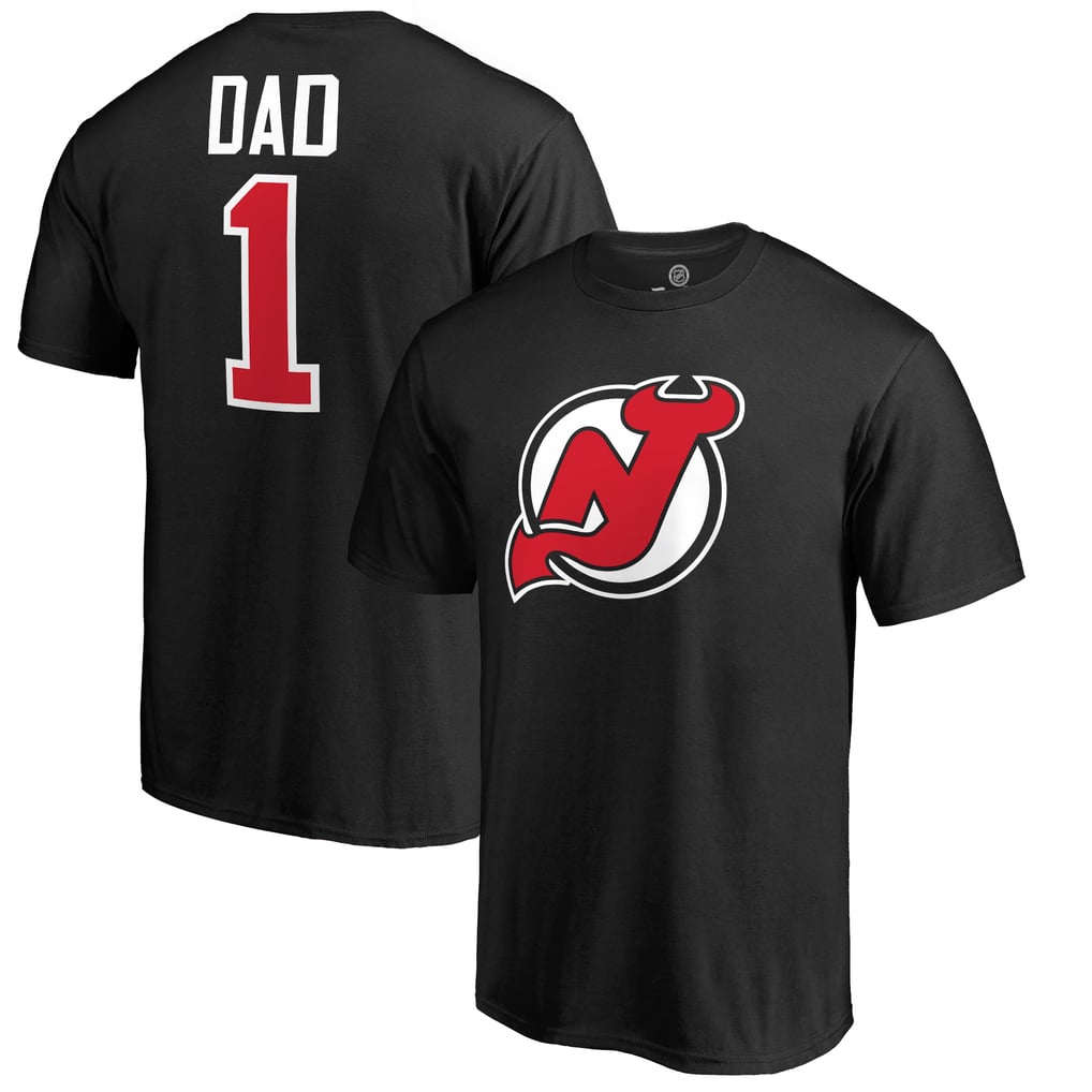 New Jersey Devils Fanatics Number One Dad T-Shirt - Black