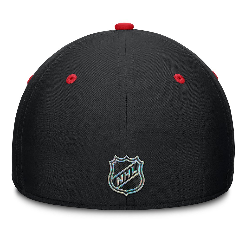 New Jersey Devils Fanatics Authentic Pro Rink Stretch Hat - Black/Red