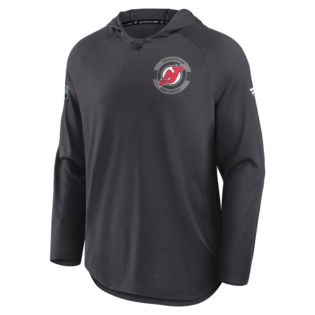 New Jersey Devils Fanatics Authentic Pro Rink Hoodie - Charcoal