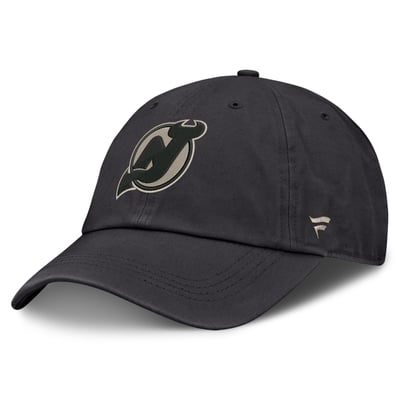 New Jersey Devils Fanatics Road Phantom Washed Adjustable Hat - Charcoal