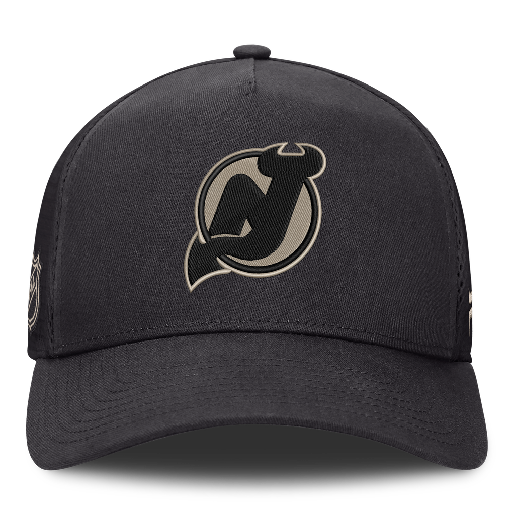 New Jersey Devils Fanatics Road Soft Wash A-Frame Meshback Hat - Charcoal