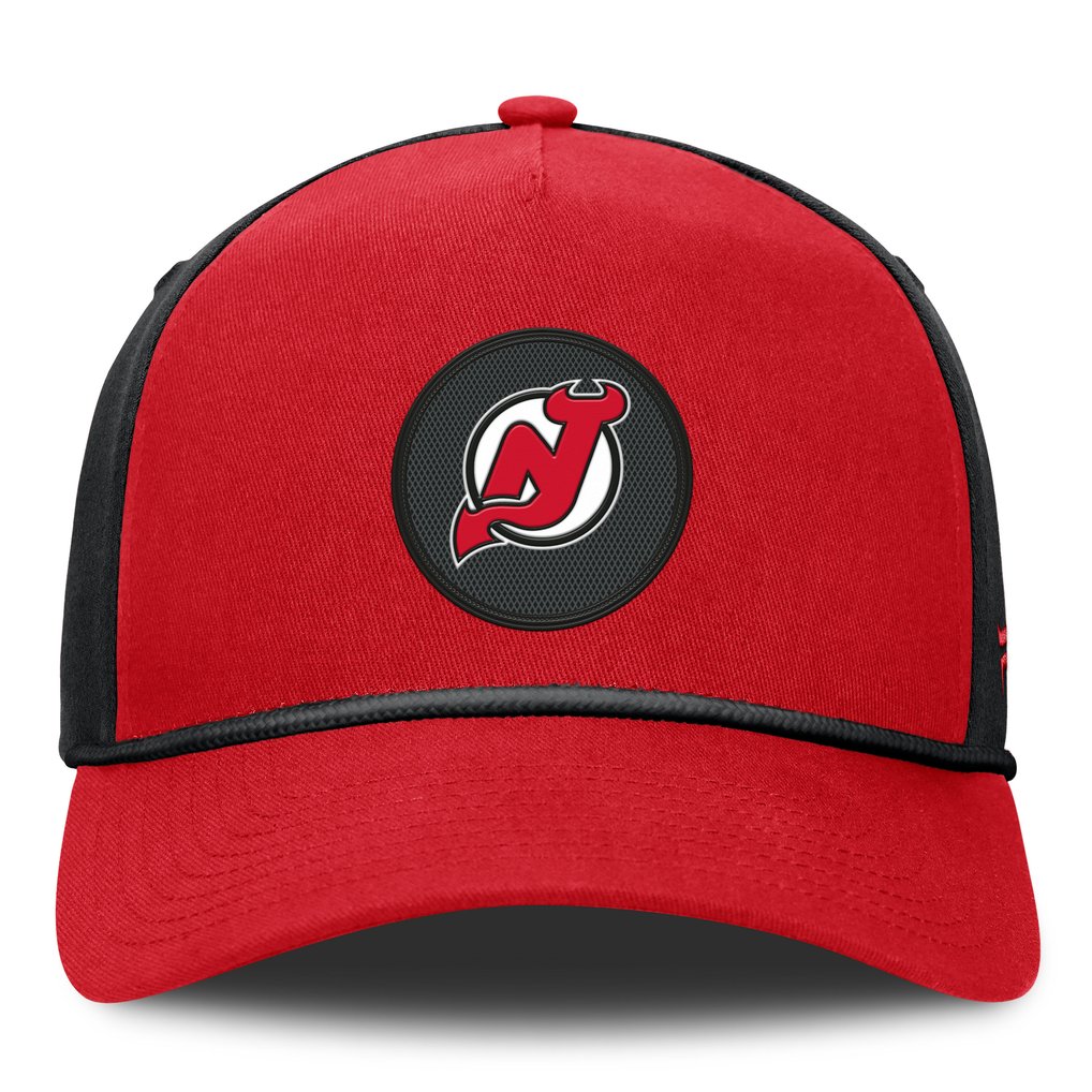 New Jersey Devils Fanatics Authentic Pro Rink A-Frame Adjustable Hat - Red