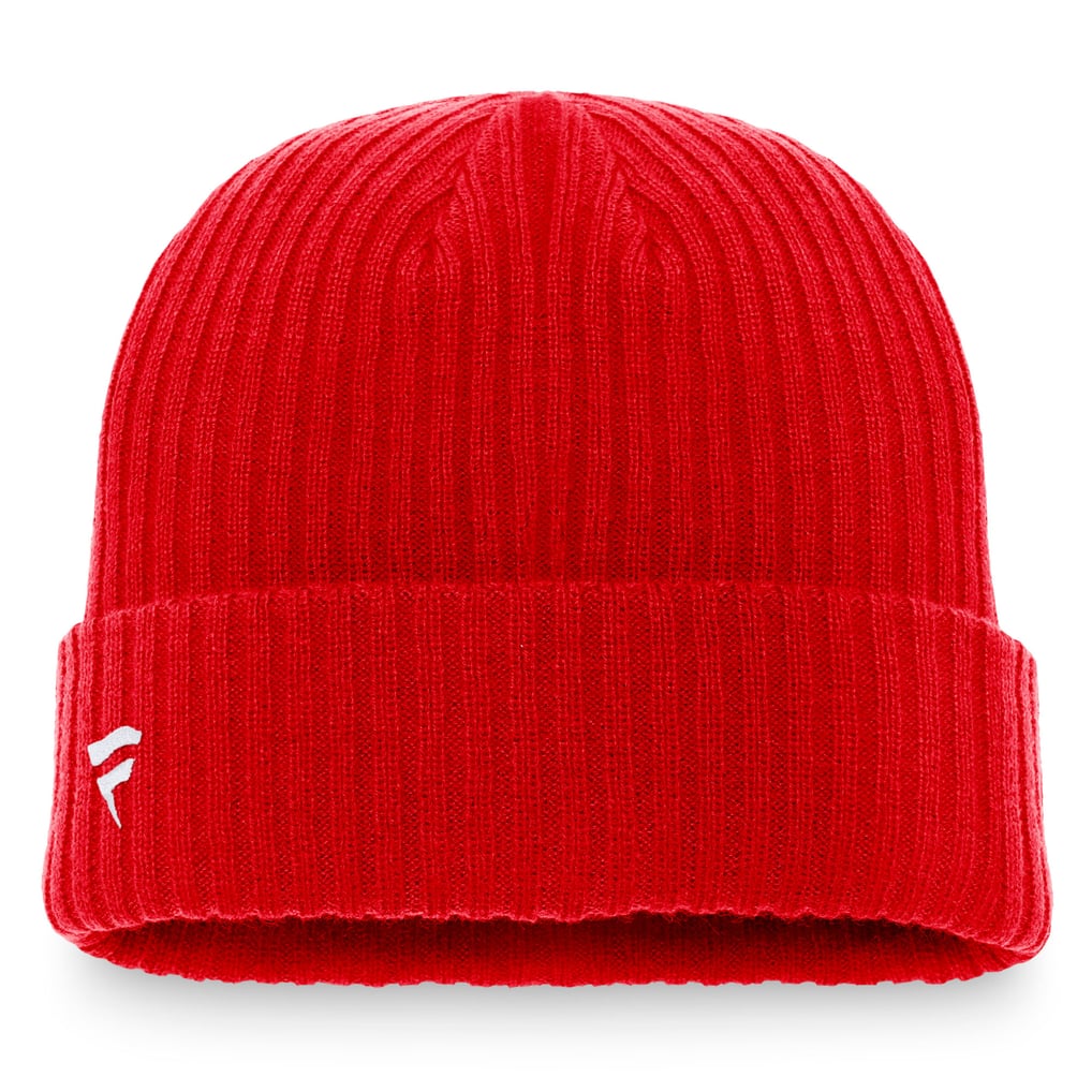 New Jersey Devils Fanatics Core Primary Logo Cuffed Knit Hat - Red