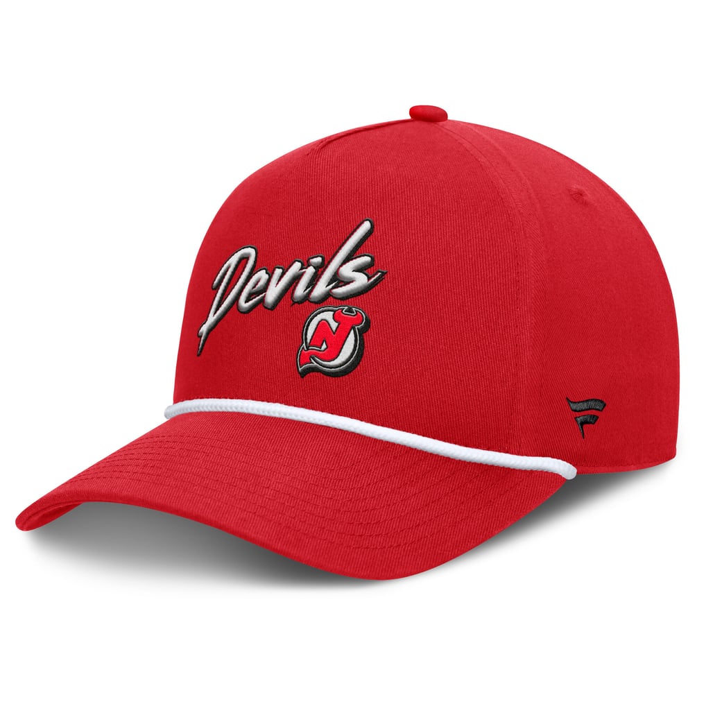 New Jersey Devils Fanatics Decades Collection A-Frame Rope Adjustable Hat - Red