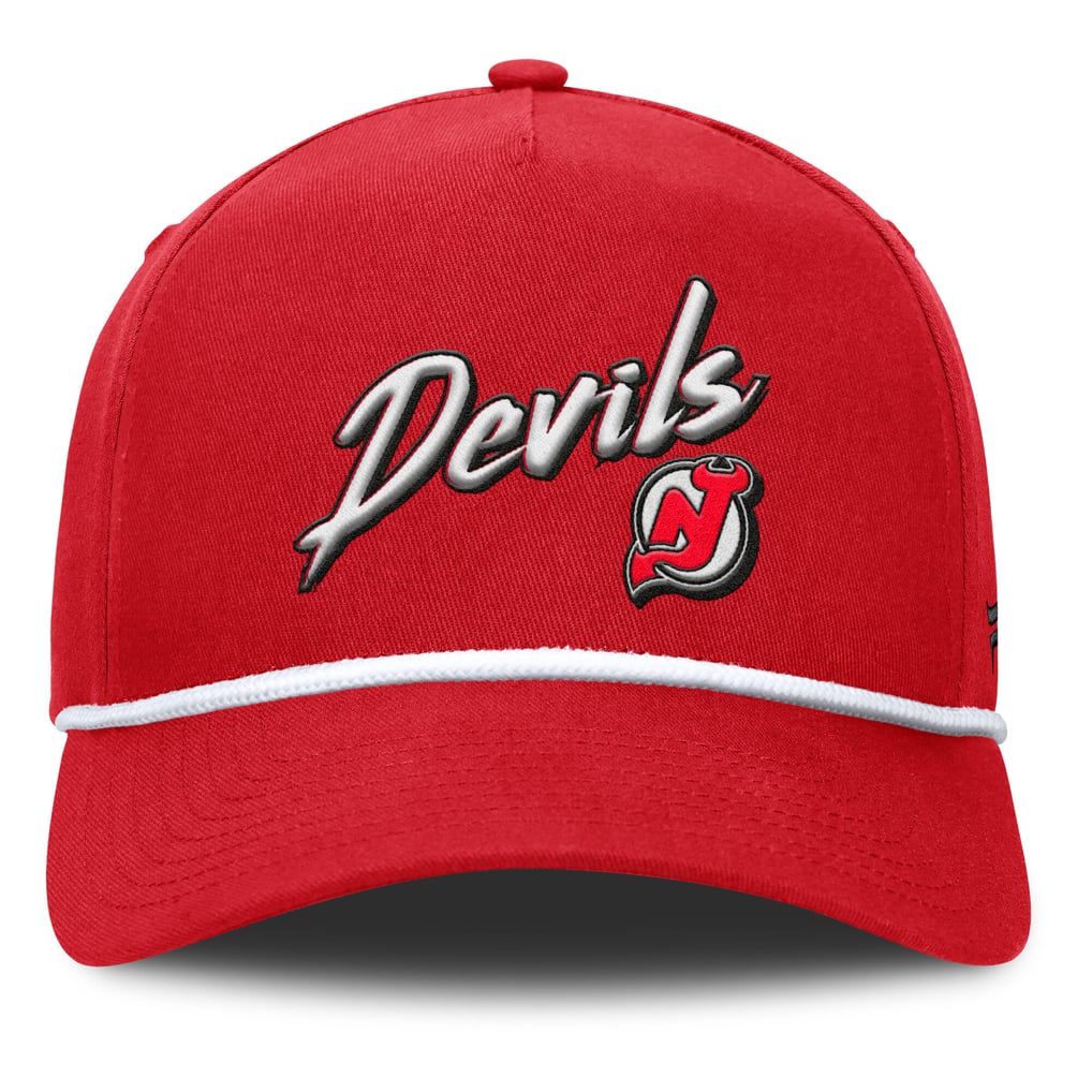 New Jersey Devils Fanatics Decades Collection A-Frame Rope Adjustable Hat - Red