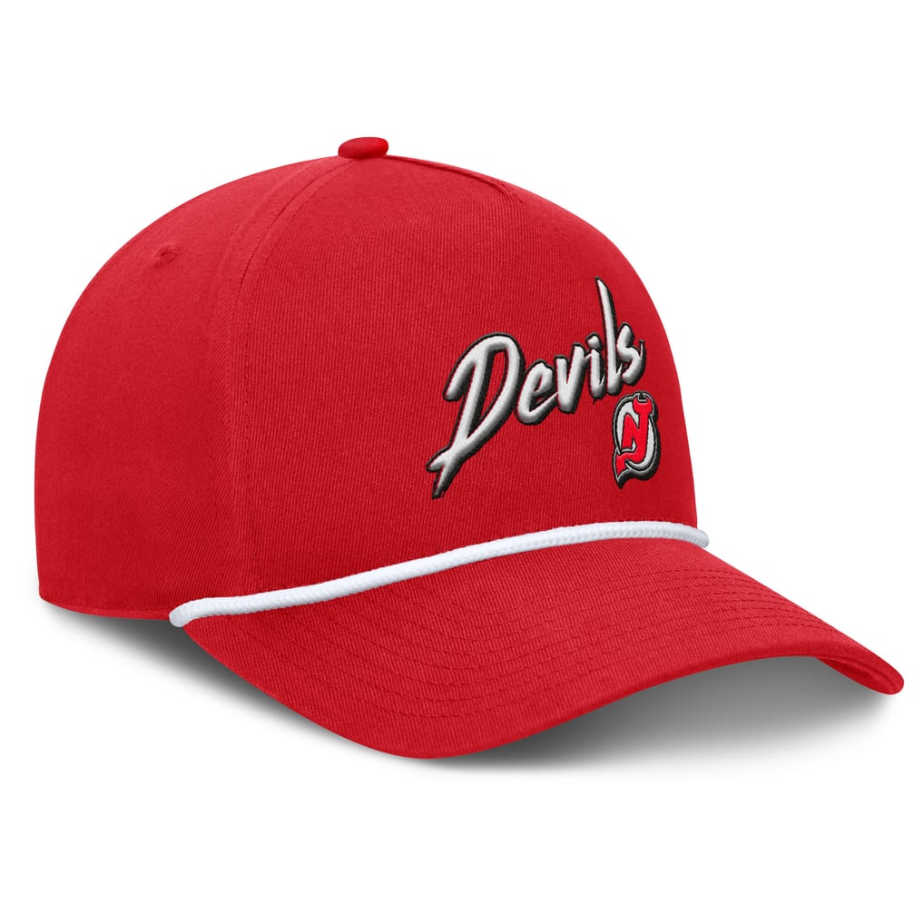 New Jersey Devils Fanatics Decades Collection A-Frame Rope Adjustable Hat - Red