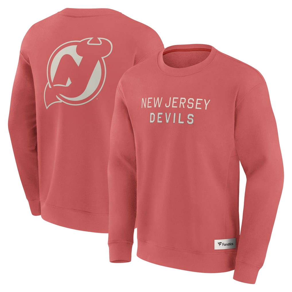 New Jersey Devils Fanatics Elements Future Ground Lettering Pullover Sweatshirt - Red