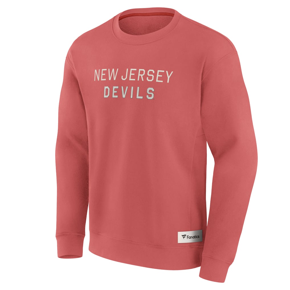 New Jersey Devils Fanatics Elements Future Ground Lettering Pullover Sweatshirt - Red
