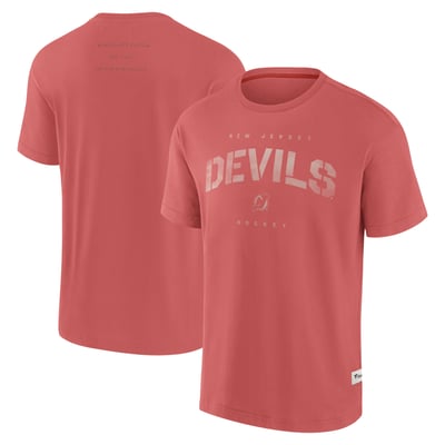 New Jersey Devils Fanatics Elements Weathered Tonal Future Ground T-Shirt - Red
