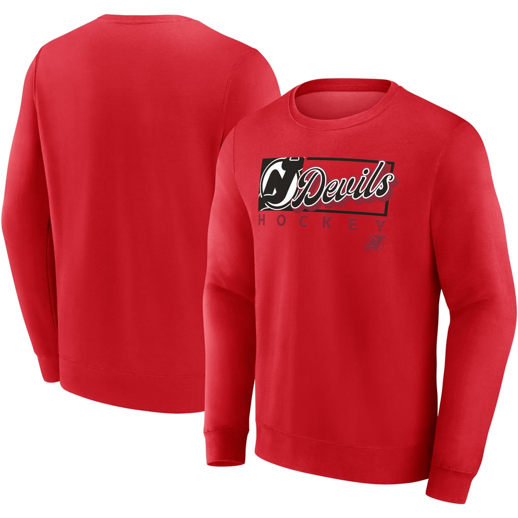 New Jersey Devils Fanatics Focus Fleece Pullover Sweatshirt - Red