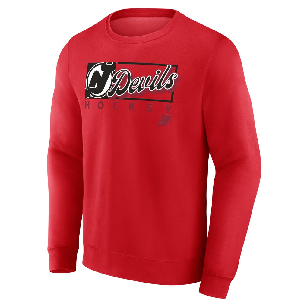 New Jersey Devils Fanatics Focus Fleece Pullover Sweatshirt - Red