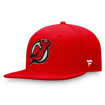 New Jersey Devils Fanatics Primary Logo Snapback Hat - Red