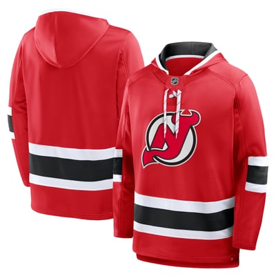 New Jersey Devils Fanatics Prime Time Fleece Hoodie - Red