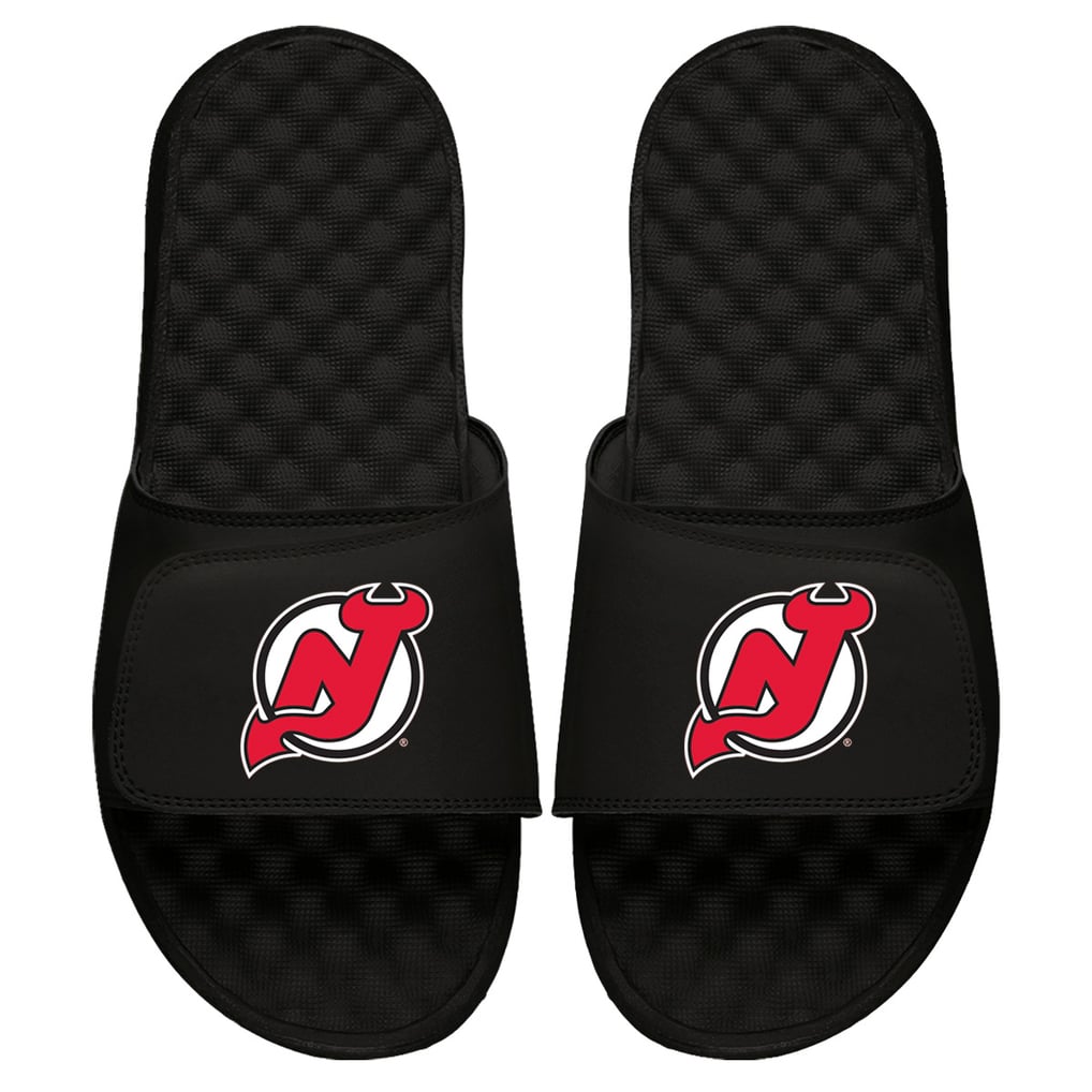 New Jersey Devils ISlide Primary Logo Slide Sandals - Black