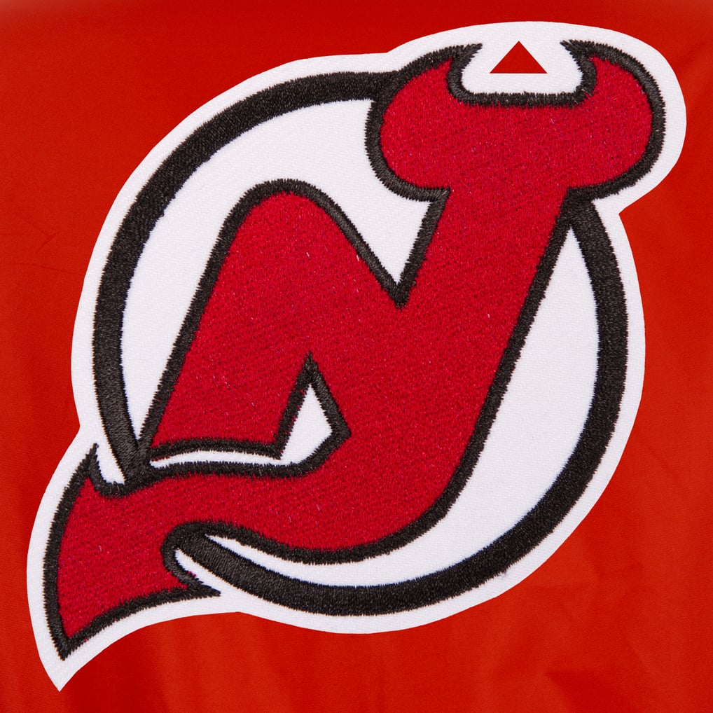New Jersey Devils JH Design Reversible Varsity Full-Snap Jacket - Red/White