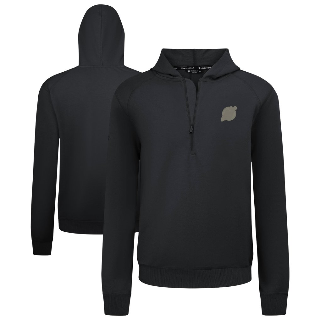  New Jersey Devils Levelwear Technic Quarter-Zip Pullover Hoodie - Black