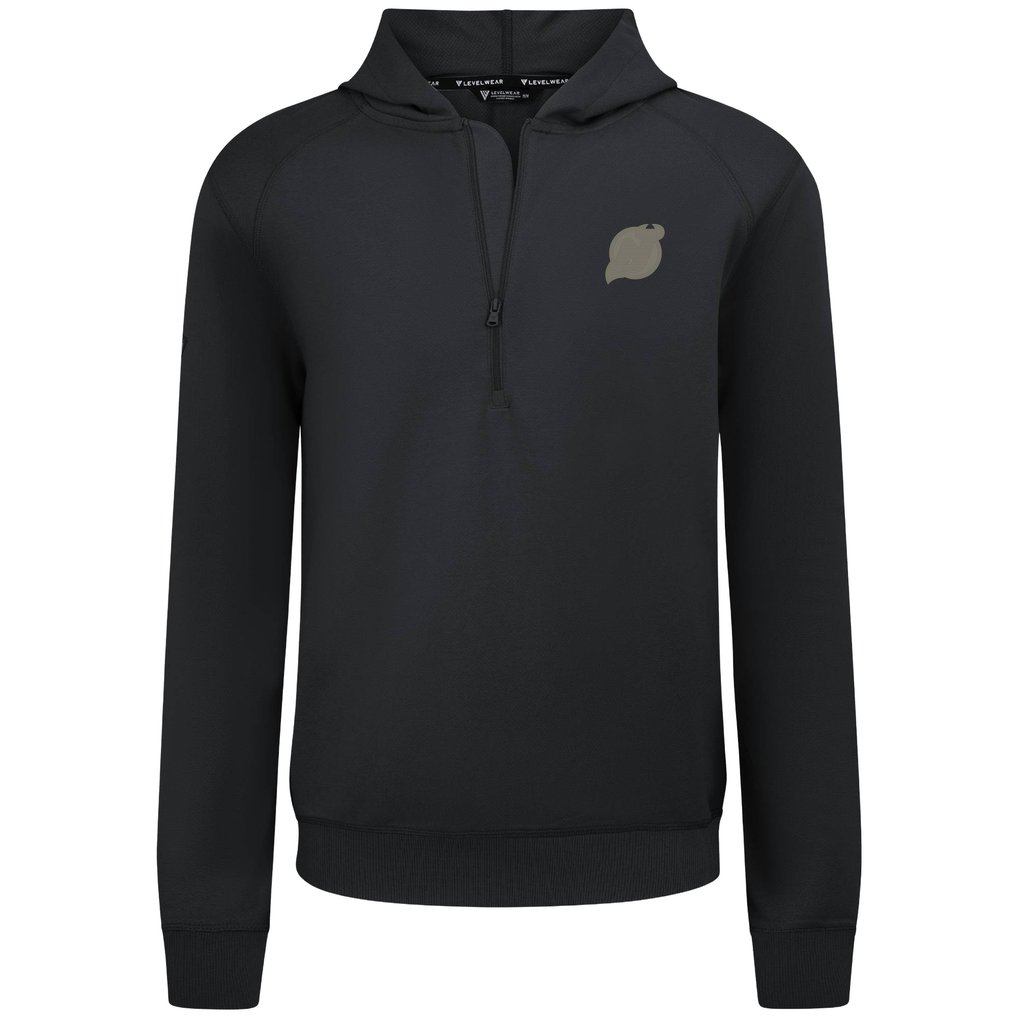  New Jersey Devils Levelwear Technic Quarter-Zip Pullover Hoodie - Black