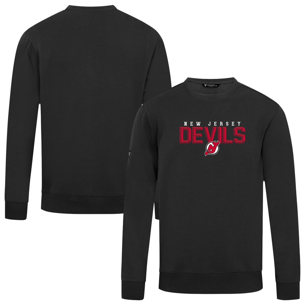 New Jersey Devils Levelwear Zane Carve Pullover Sweatshirt - Black