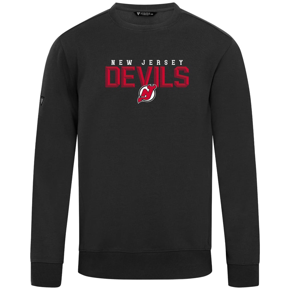 New Jersey Devils Levelwear Zane Carve Pullover Sweatshirt - Black