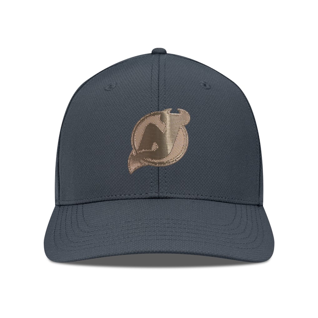 New Jersey Devils Levelwear Rise Copper Insignia Flex Hat - Charcoal