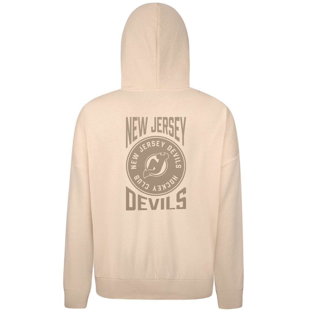 New Jersey Devils Levelwear Contact Stamp Pullover Hoodie - Cream
