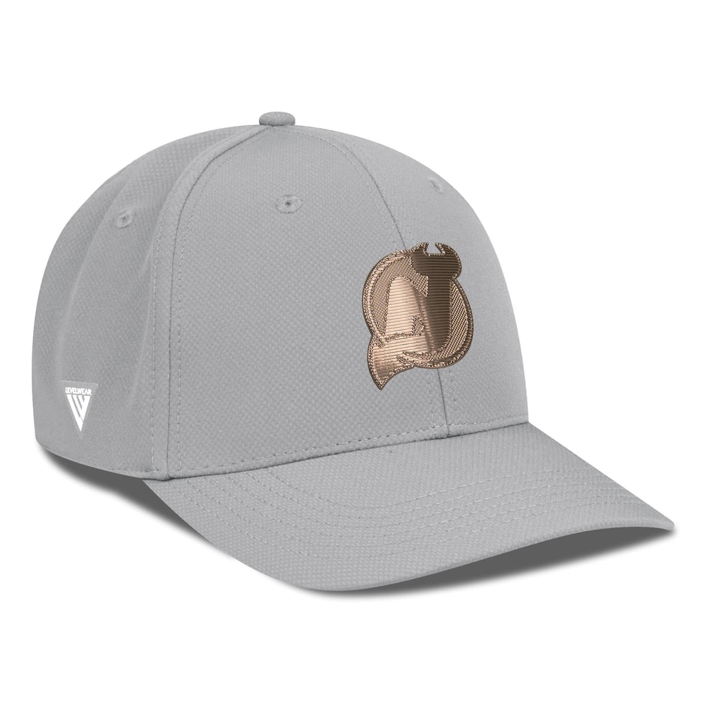 New Jersey Devils Levelwear Rise Copper Insignia Flex Hat - Gray