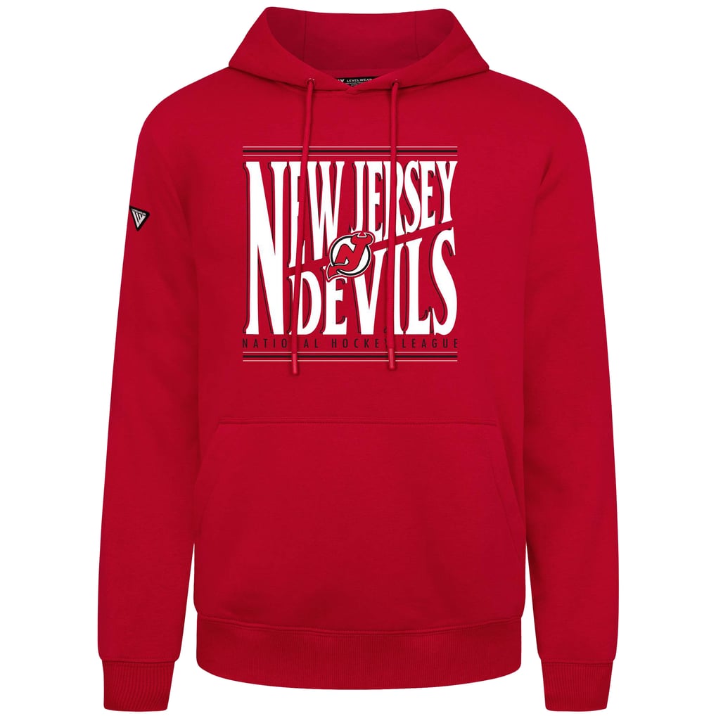  New Jersey Devils Levelwear Podium Powerhouse Pullover Hoodie - Red
