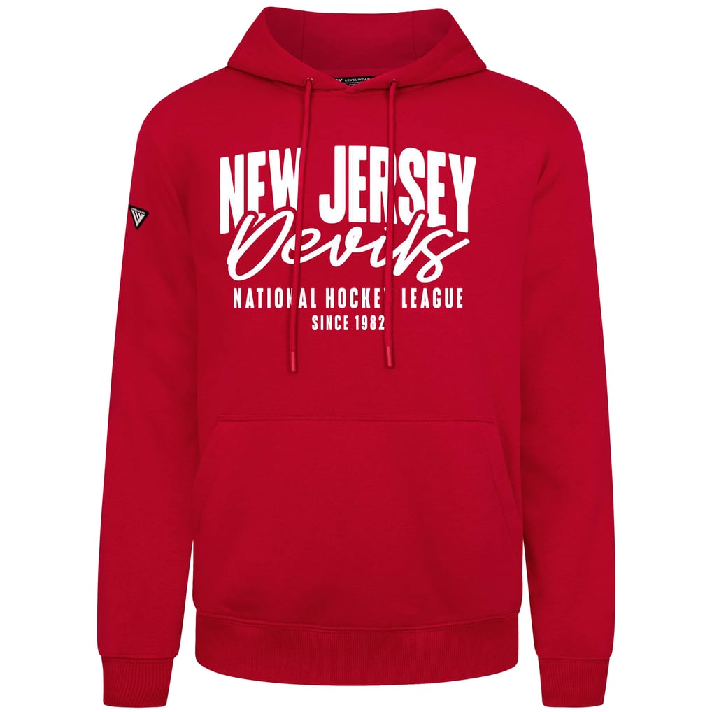  New Jersey Devils Levelwear Podium Response Pullover Hoodie - Red