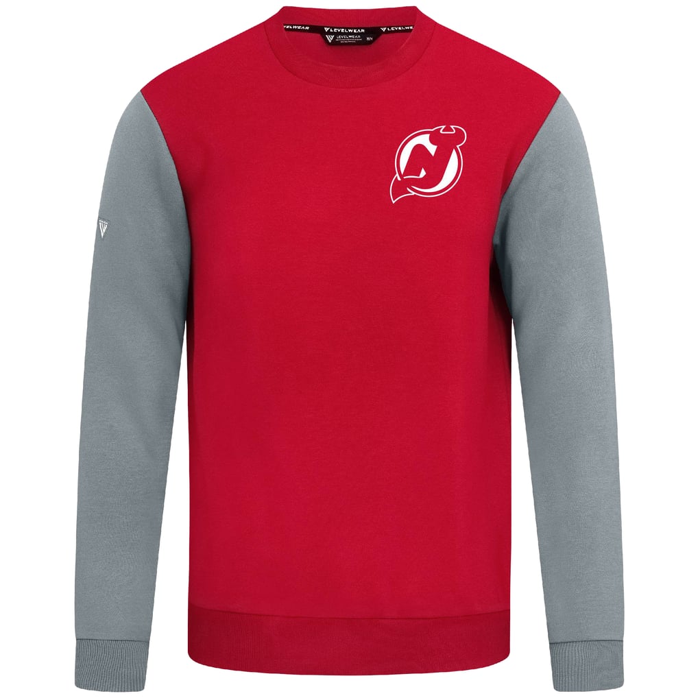  New Jersey Devils Levelwear  Ultimate Response Sweatshirt - Red/Gray
