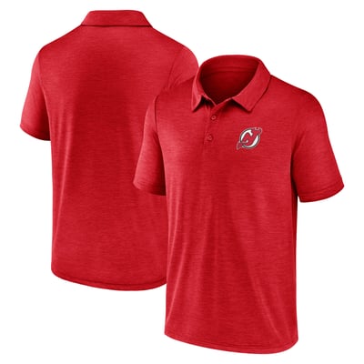 New Jersey Devils Logo Athletic Unstoppable Polo - Red