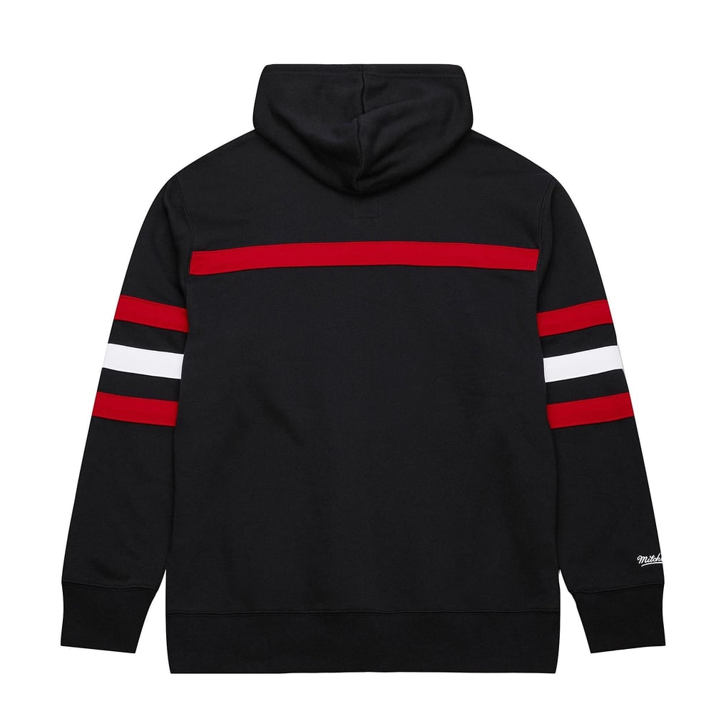 New Jersey Devils Mitchell & Ness Head Coach Slogan Pullover Hoodie - Black