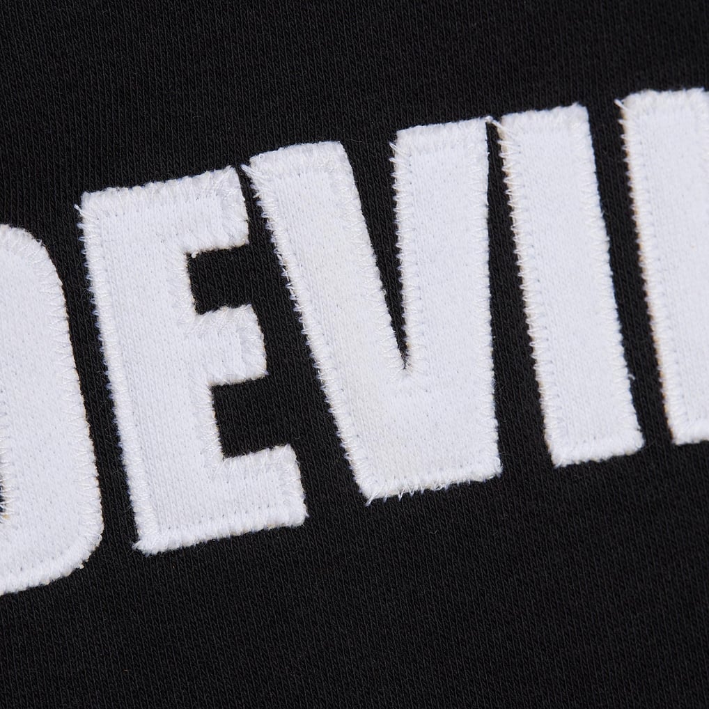 New Jersey Devils Mitchell & Ness Head Coach Slogan Pullover Hoodie - Black