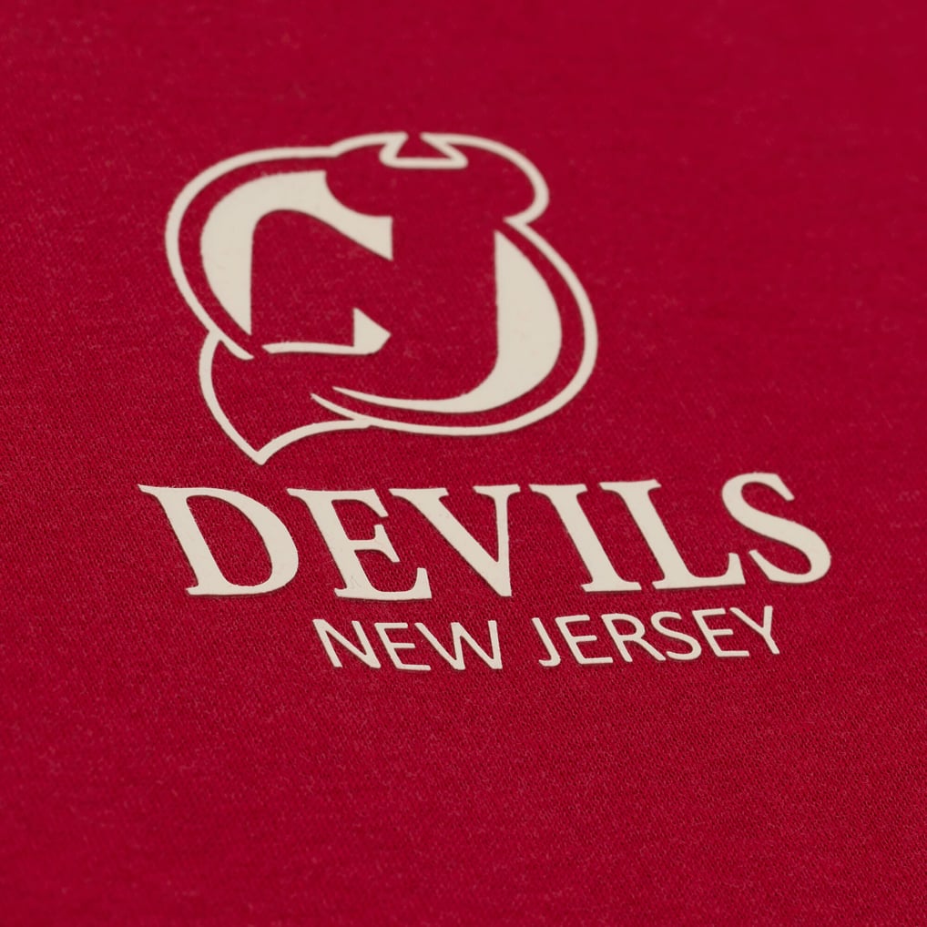 New Jersey Devils Mitchell & Ness Core Essentials Hoodie - Red
