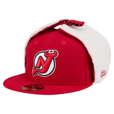  New Jersey Devils New Era Injection Dog Ear Classic Fitted Hat - Red