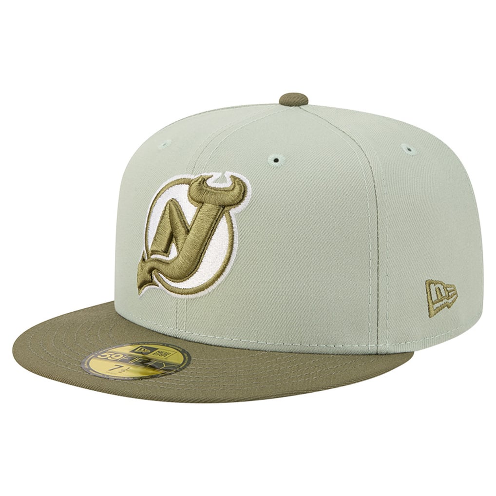 New Jersey Devils New Era Color Pack 59FIFTY Fitted Hat - Sage Green/Olive