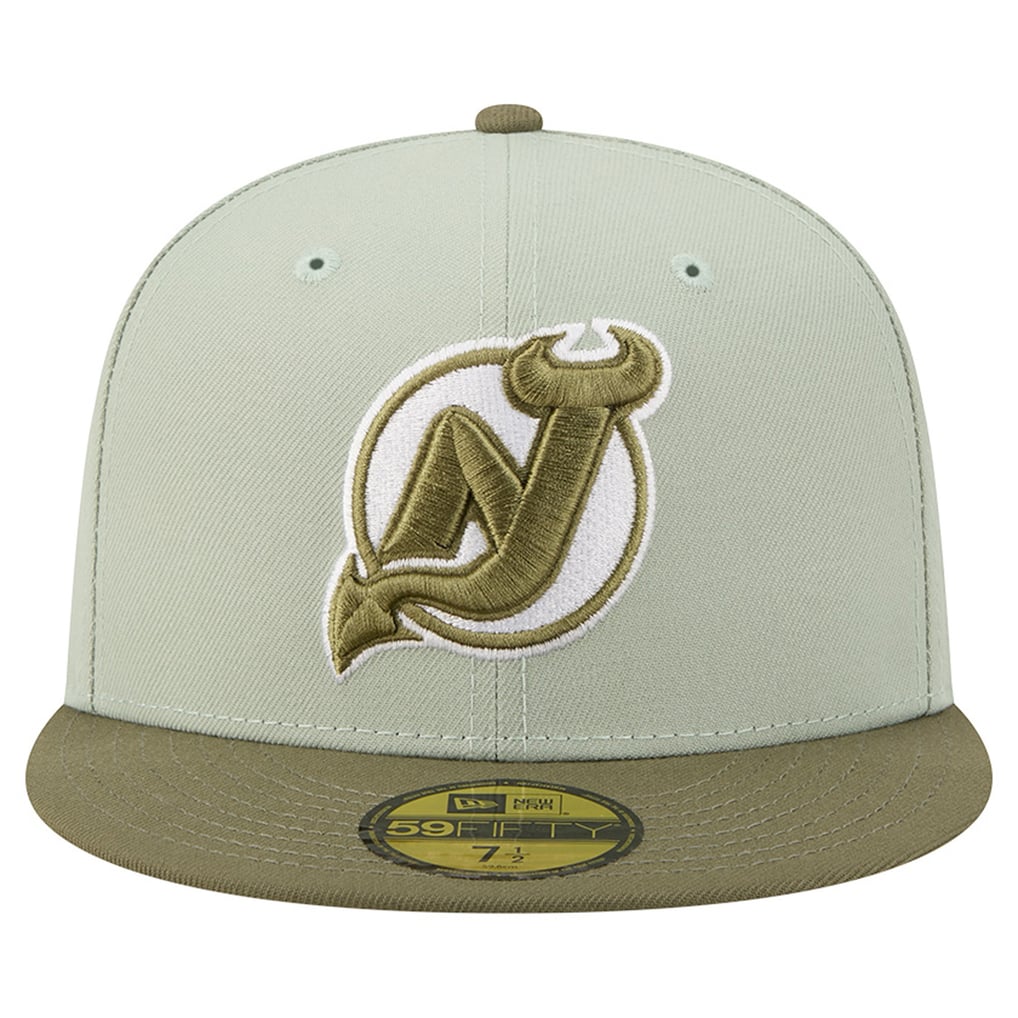 New Jersey Devils New Era Color Pack 59FIFTY Fitted Hat - Sage Green/Olive