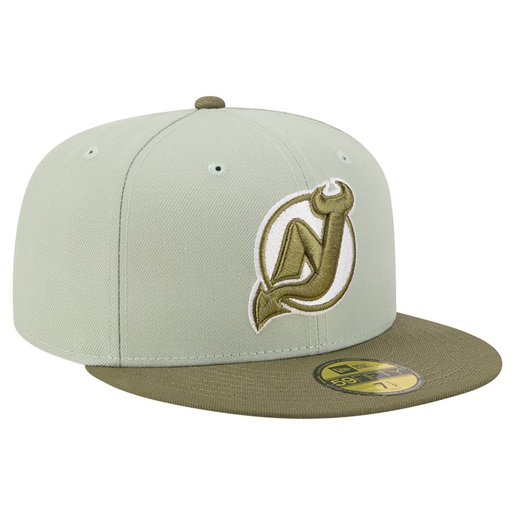 New Jersey Devils New Era Color Pack 59FIFTY Fitted Hat - Sage Green/Olive