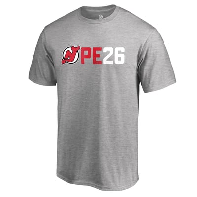Patrik Elias New Jersey Devils PE26 T-Shirt - Heather Gray