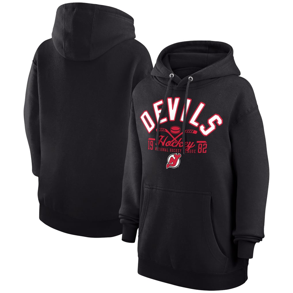  New Jersey Devils Starter Puck Pullover Hoodie - Black