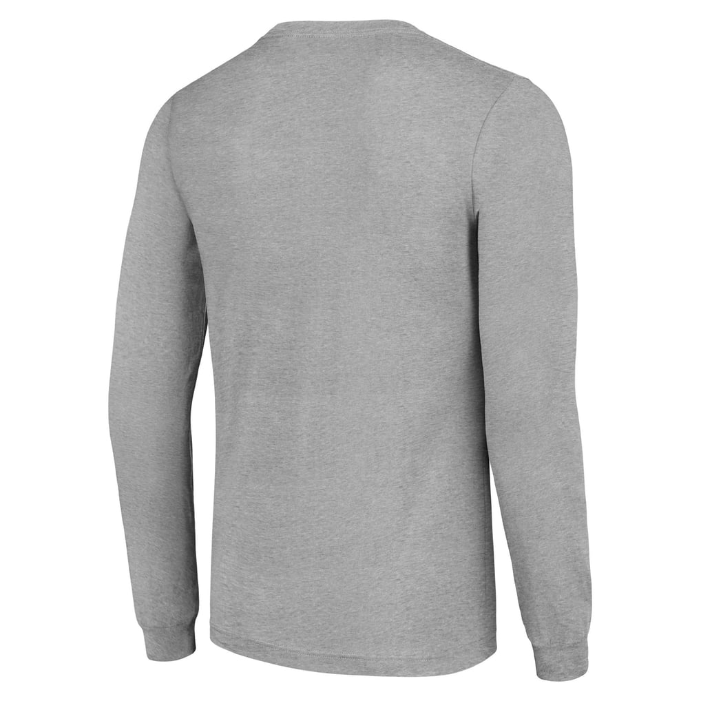 New Jersey Devils Starter '80s Inspired Team Logo Long Sleeve T-Shirt - Heather Gray
