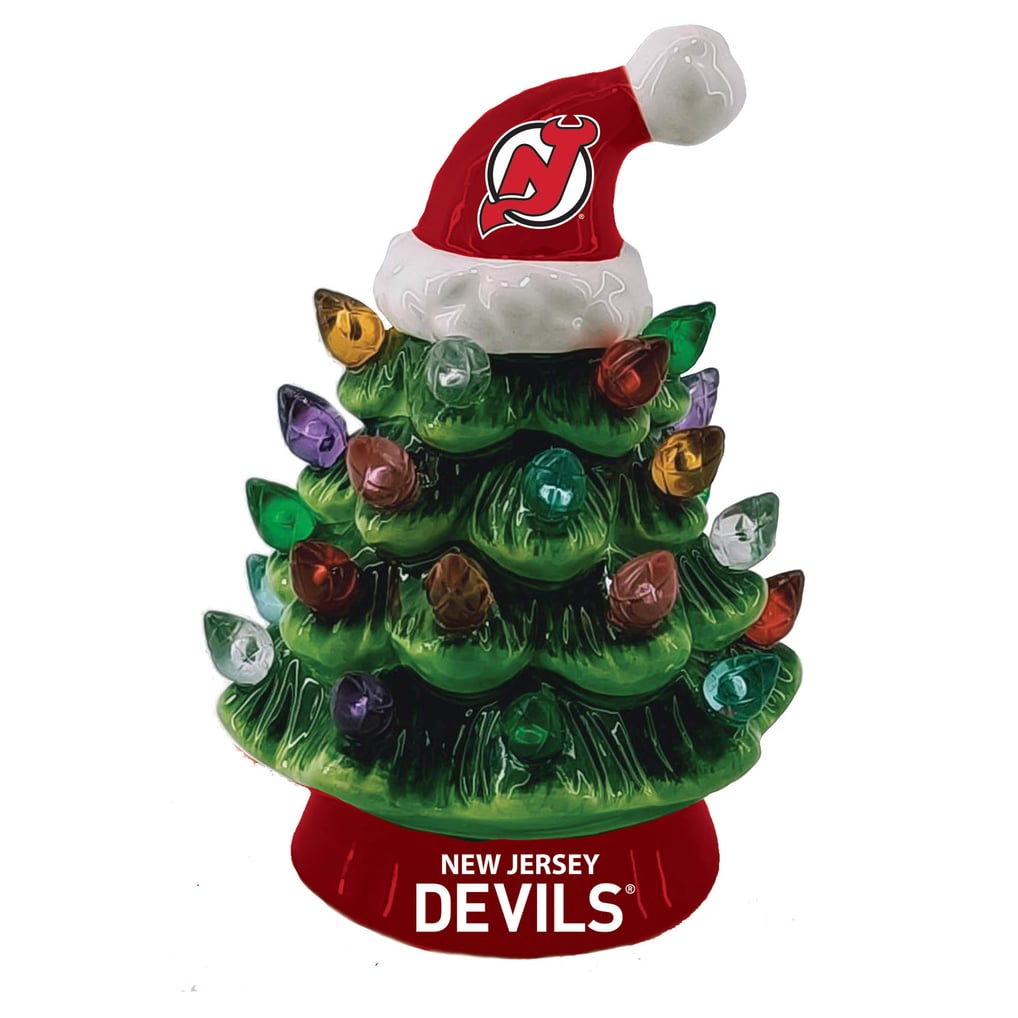 New Jersey Devils 2-Pack 4" Ceramic LED Christmas Tree Set