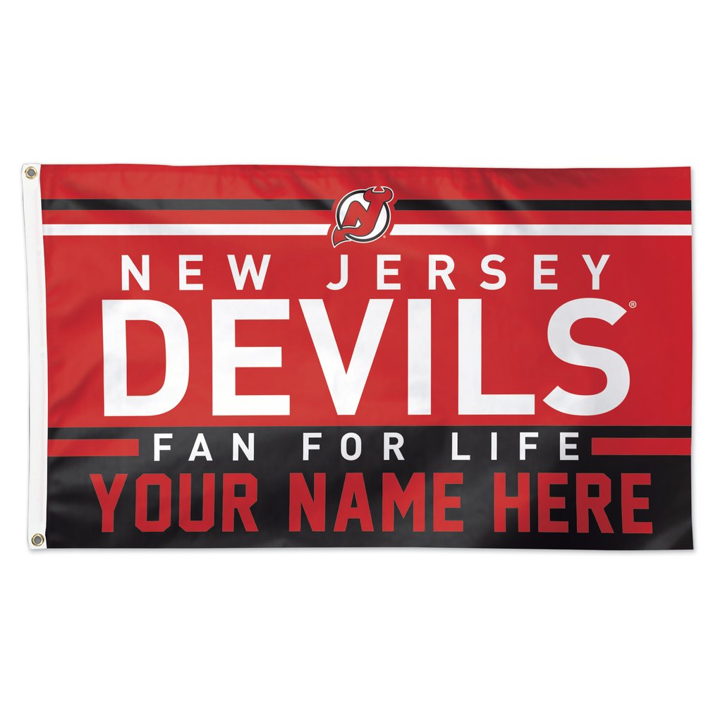 New Jersey Devils WinCraft 3' x 5' One-Sided Deluxe Personalized Flag