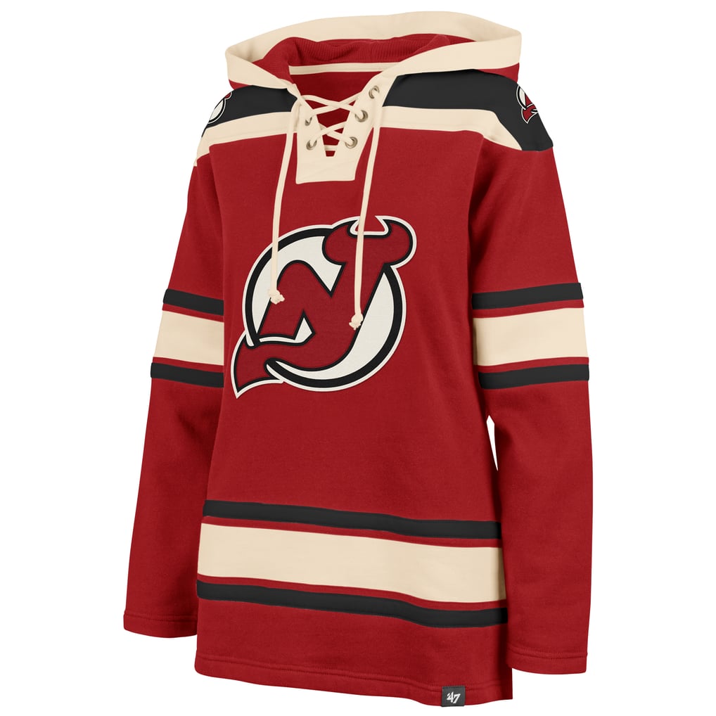  New Jersey Devils '47 Women's Superior Lacer Pullover Hoodie - Red