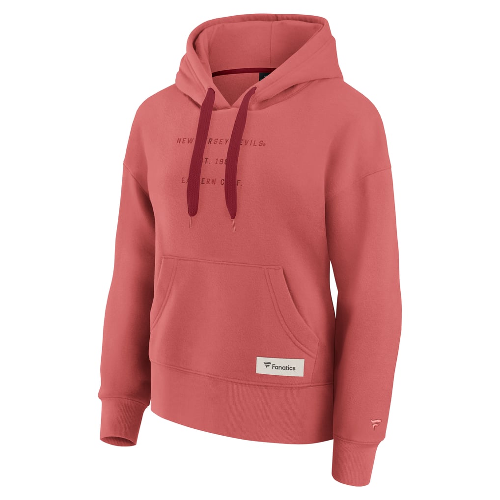 New Jersey Devils Fanatics Women's Elements Future Ground Subtle Tonal Pullover Hoodie - Red
