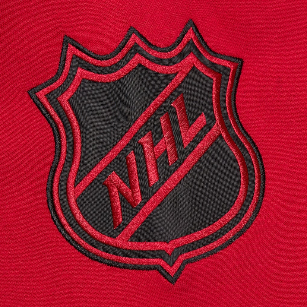 New Jersey Devils Mitchell & Ness Women's Heritage Lace-Up Pullover Sweatshirt - Red