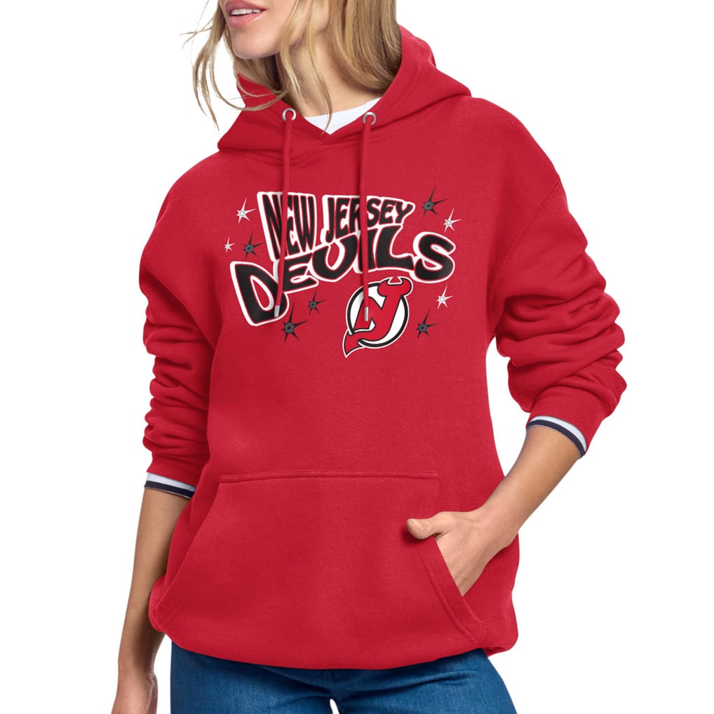New Jersey Devils Starter Women's Fireworks Fleece Hoodie - Red