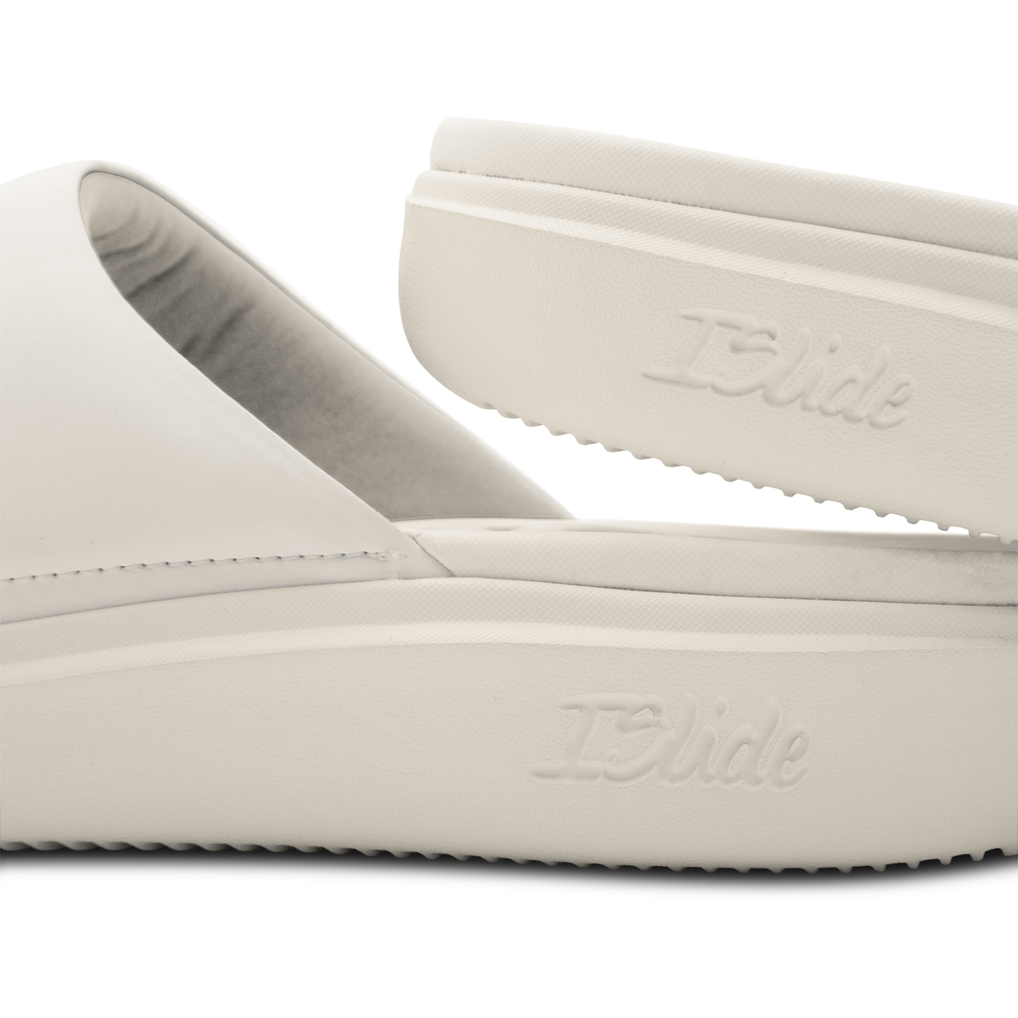 New Jersey Devils ISlide Youth Primary Motive Slide Sandals - Cream