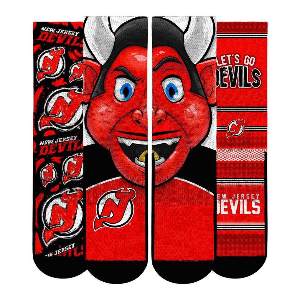  New Jersey Devils Rock Em Socks Youth Fan Favorites Three-Pack Crew Socks Set
