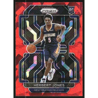 2021-22 Panini Prizm Prizms Red Ice #329 Herbert Jones