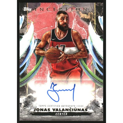 2024-25 Topps Inception Autographs Red #ACJVC Jonas Valanciunas